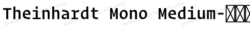 Theinhardt Mono Medium字体转换